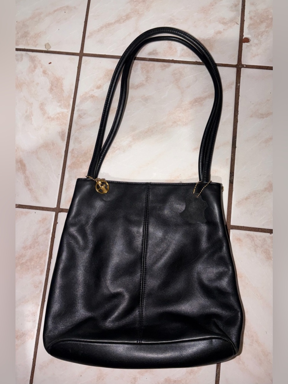 Vintage giani bernini leather black Shoulder Bag (